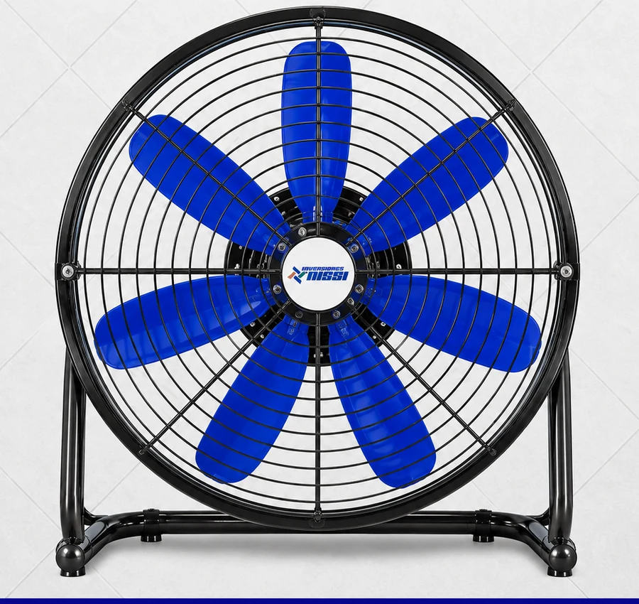 Ventilador industrial tipo aro de 6 aspas